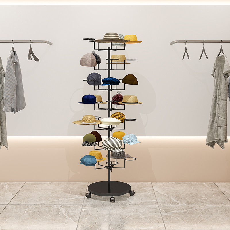 Baby Clothing Rack - # ชั้นวางหมวกแบบตั้งพื้นถึงเพดาน สำหรับจัดเก็บเสื้อผ้าผู้หญิง เด็ก แม่และเด็ก ที่แขวนหมวก