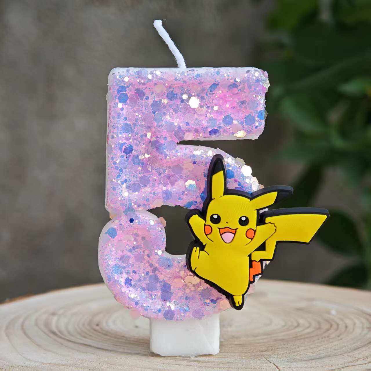 Baby Clothing Easter - Pikachu Pokémon เทียนหมายเลข 0-9 เค้กตกแต่งธีมเทียนอาบน้ําเด็กเค้ก Topper