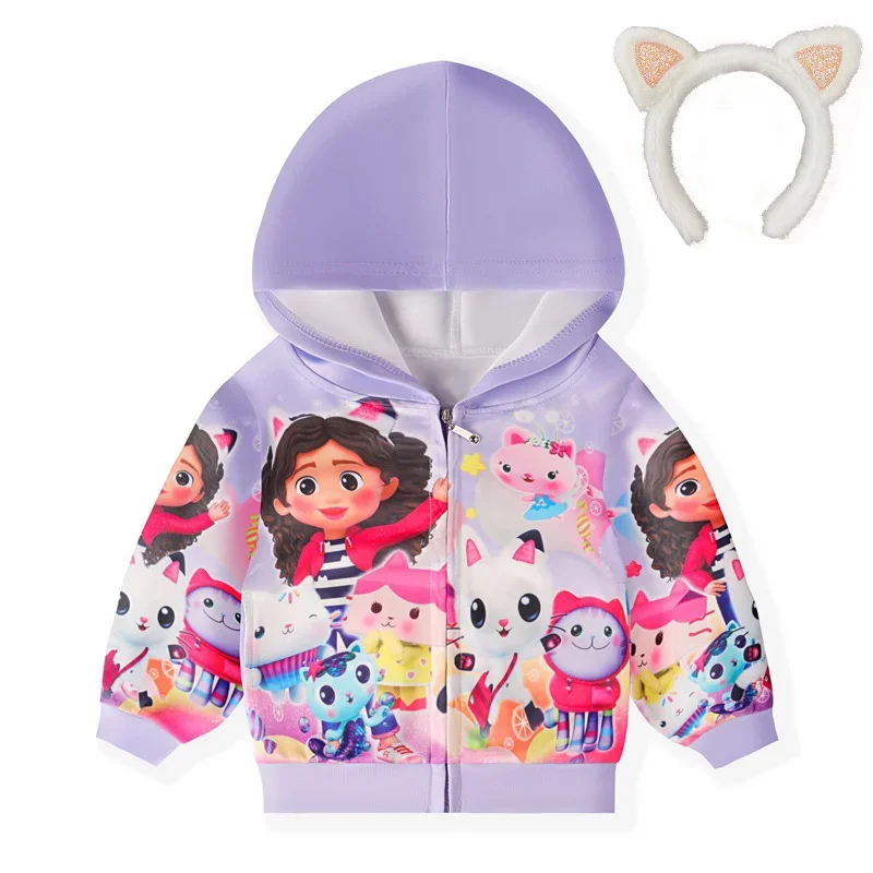 Baby Clothing For Girls - 2026'S Dollhouse Cosplay Cat Hoody Jacket
