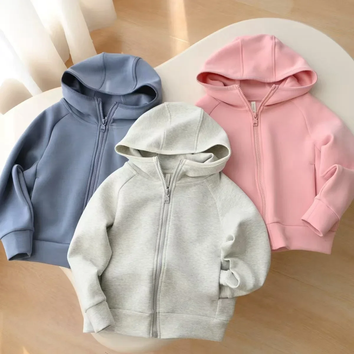 Knit Cardigan Infant - เสื้อแจ็คเก็ตมีฮู้ดสำหรับเด็กผู้ชาย เสื้อคลุมซิปแบบลำลอง เสื้อผ้ากีฬา สำหรับเด็ก วัยรุ่น เสื้อผ้าฤดูใบไม้ผลิ