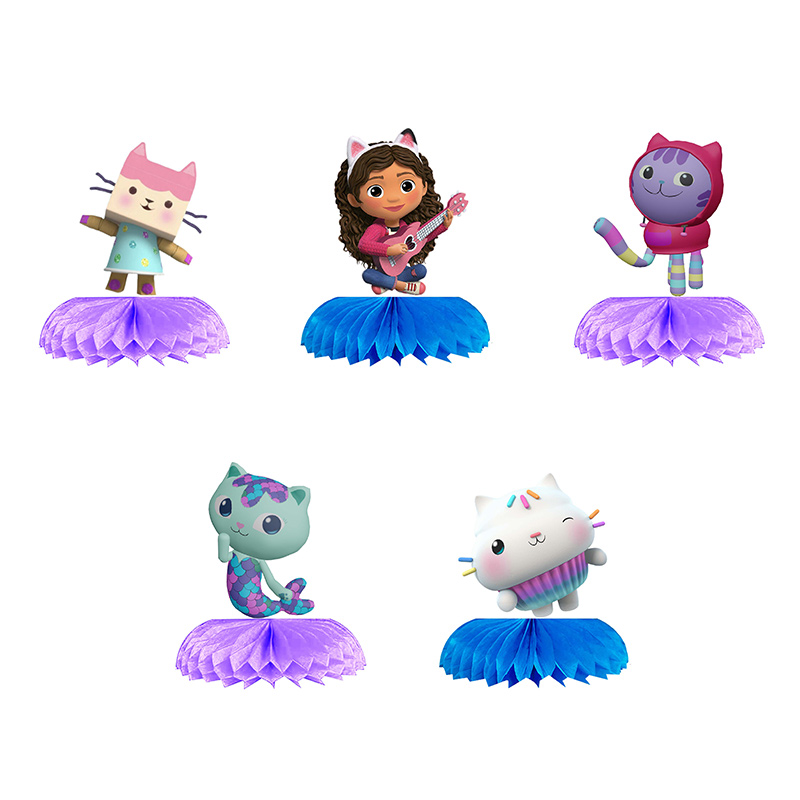 Baby Clothing Easter - Gabby's Dollhouse กระดาษรังผึ้งเครื่องประดับวันเกิดหรือตกแต่งห้องอาบน้ําเด็กเด็กโปรดปราน Party ตกแต่งโต๊ะชุด
