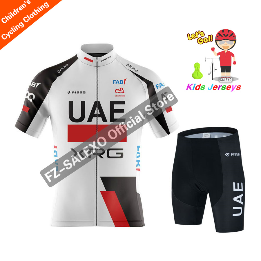 Baby Clothing Uae - 2026 ชุดเสื้อปั่นจักรยานสำหรับเด็ก UAE ใหม่ ชุดเสื้อปั่นจักรยานแขนสั้นสำหรับเด็กชายและเด็กหญิง ฤดูร้อน