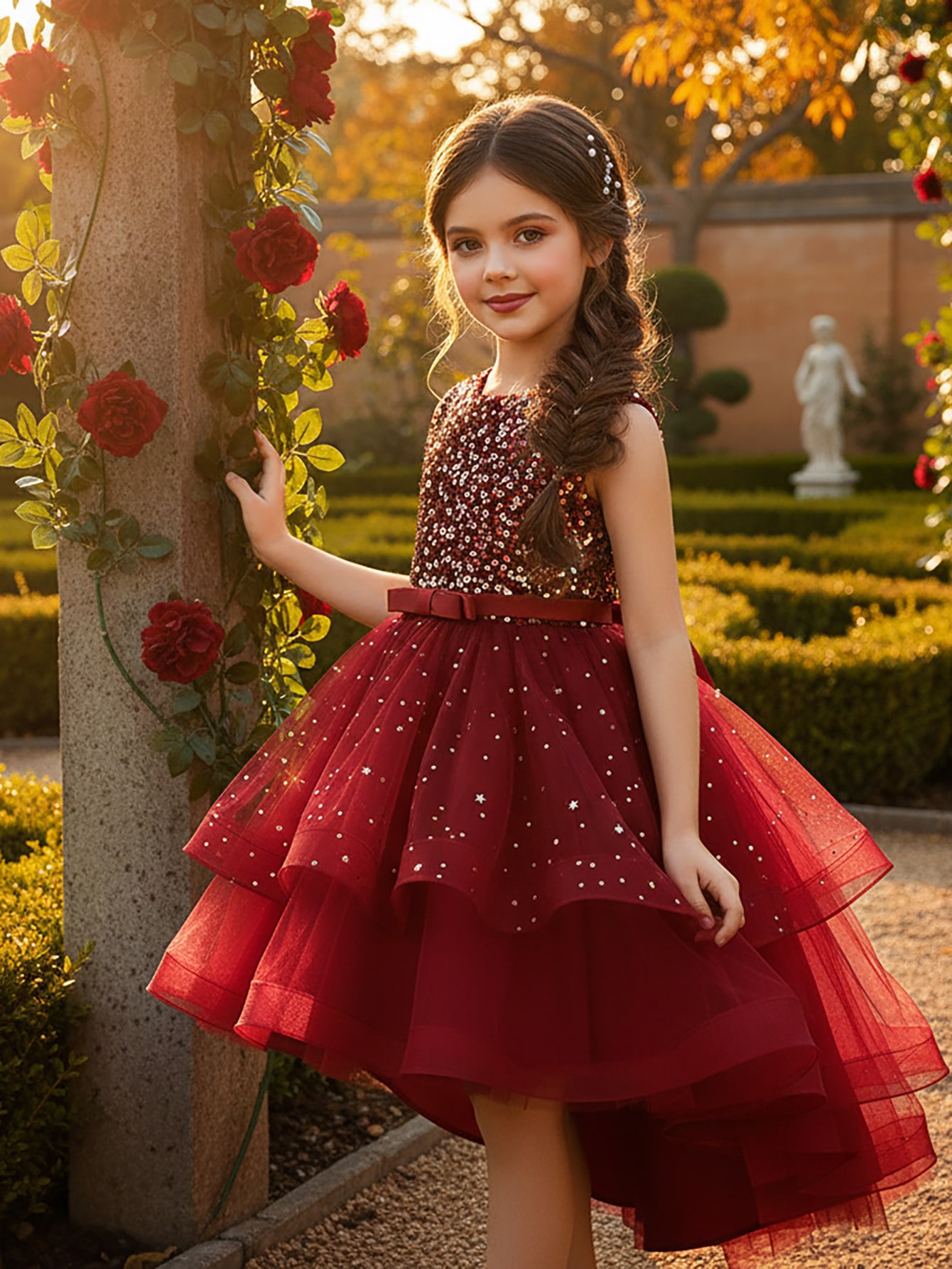 ชุดเดรสเด็กผู้หญิงลายดอกไม้ประ - Baby Clothing For Girls บทวิจารณ์และราคา