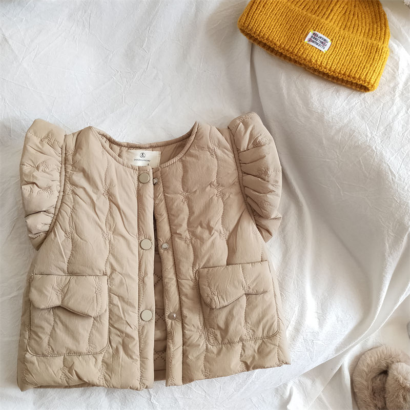 เสื้อกั๊กเด็กอุ่นแบบไม่มีแขนสำ - Knit Cardigan Infant บทวิจารณ์และราคา