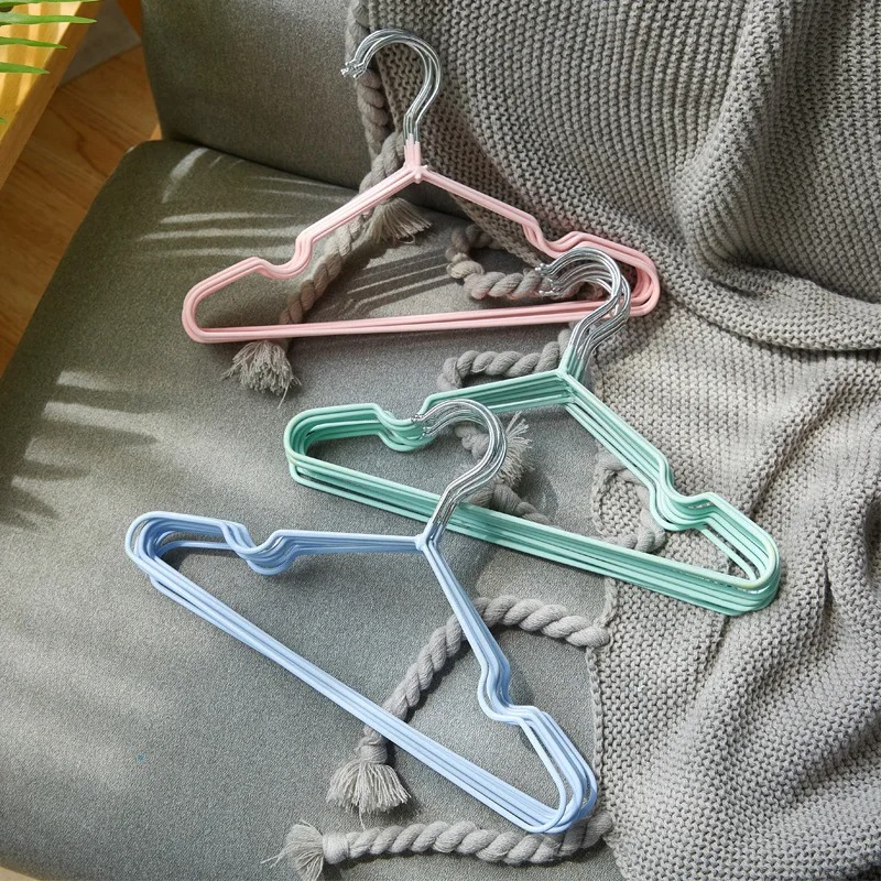 10PCS แพ็คโลหะไม้แขวนเสื้อเด็ก - Baby Clothing Rack บทวิจารณ์และราคา