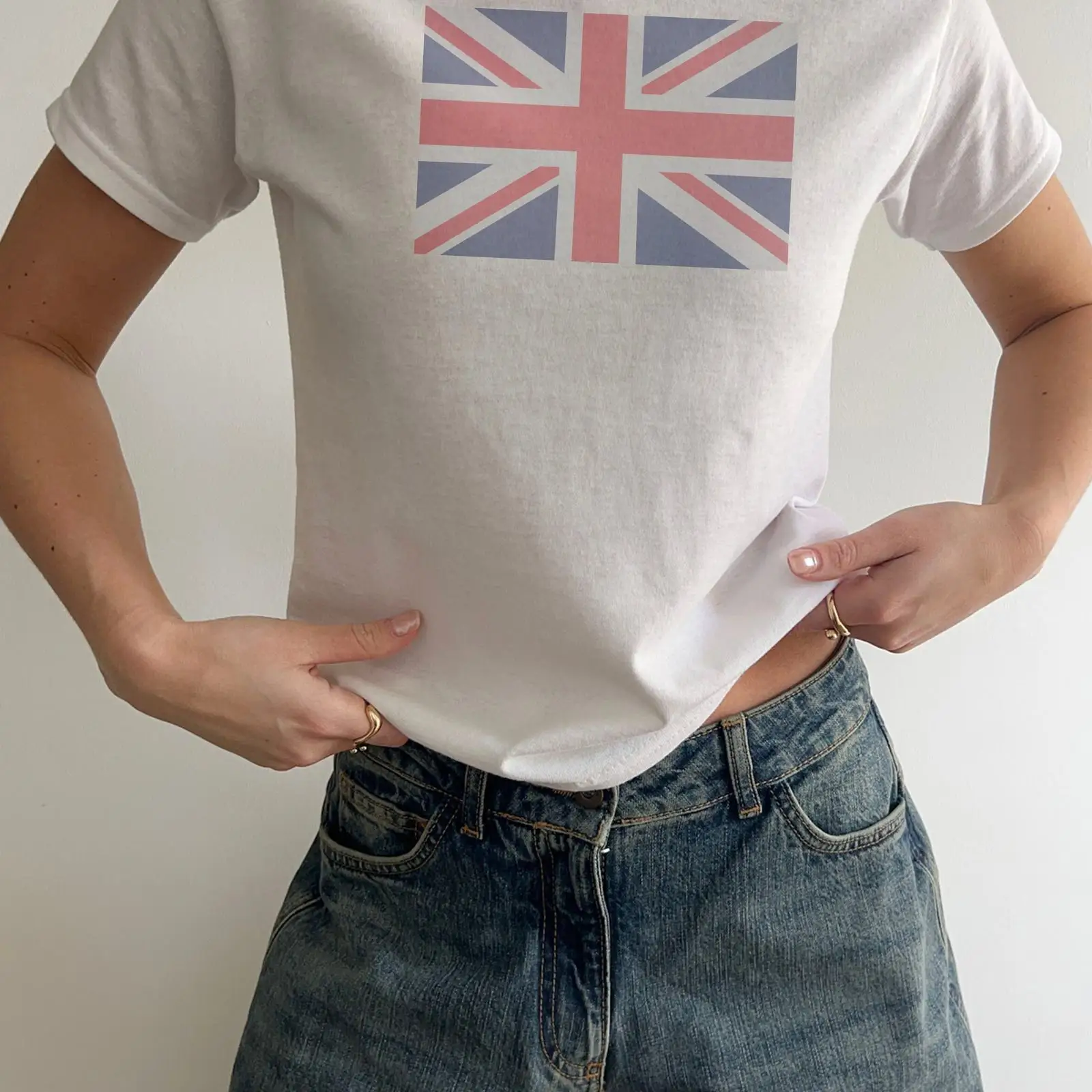 เสื้อยืดเด็กสไตล์ Y2K ลายธงชาต - Baby Clothing Country บทวิจารณ์และราคา