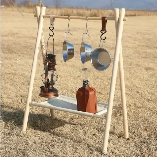 ไม้เนื้อแข็งชั้นวางตะขอแบบพกพา - Baby Clothing Rack บทวิจารณ์และราคา
