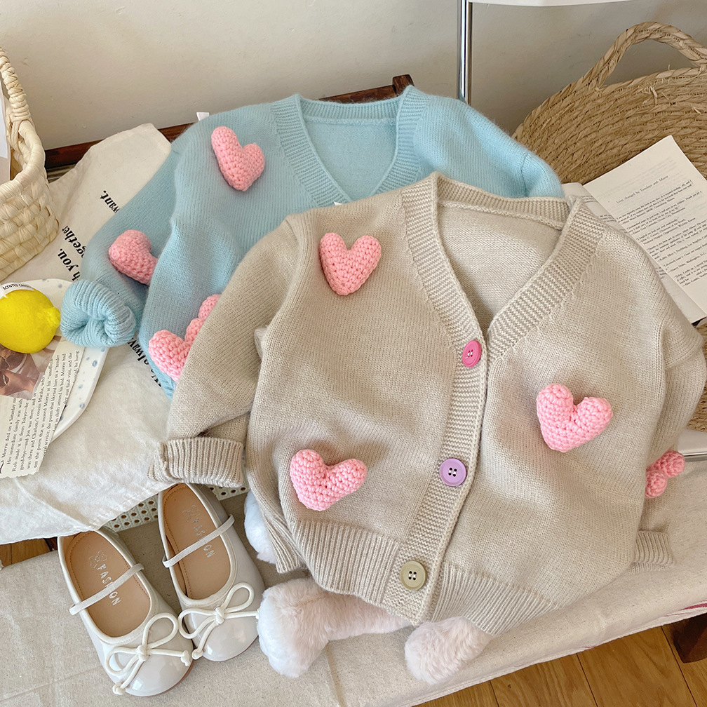 หญิงเสื้อกันหนาวเสื้อสามมิติรั - Knit Cardigan Infant บทวิจารณ์และราคา