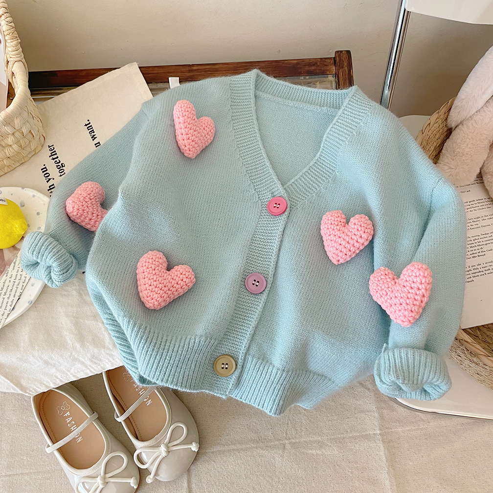 หญิงเสื้อกันหนาวเสื้อสามมิติรั - Knit Cardigan Infant บทวิจารณ์และราคา