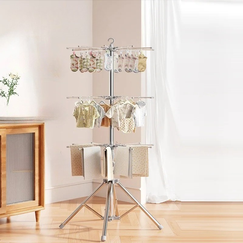 ราวตากผ้าเด็ก-พับได้ในร่ม/กลาง - Baby Clothing Display บทวิจารณ์และราคา